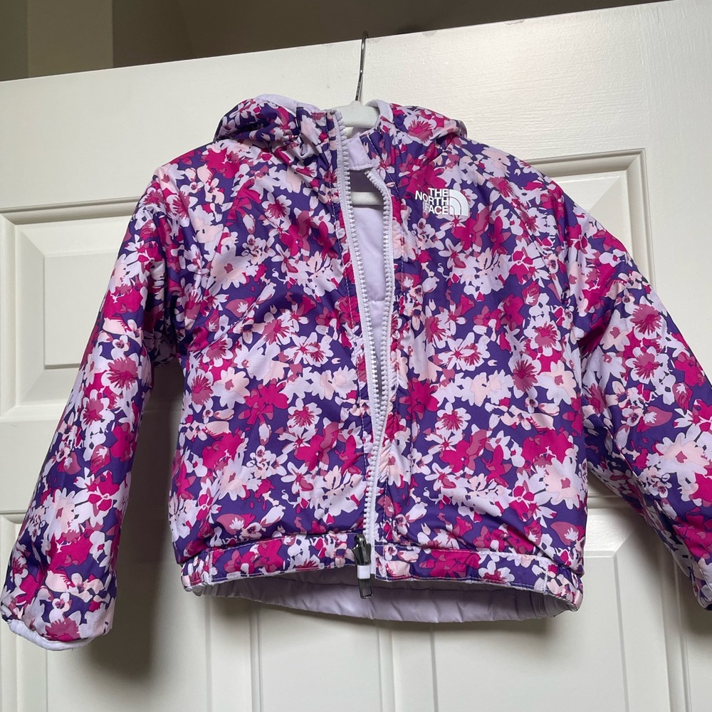 Baby girl reversible Northface jacket